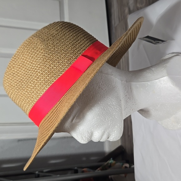 Cute summer hat NWT Hot Pink Ribbon - Picture 1 of 14